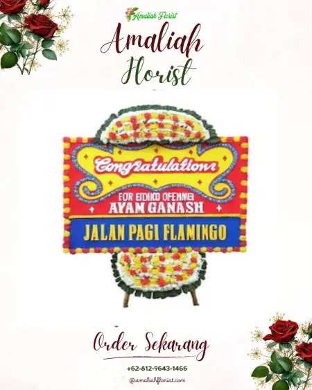 Sewa Papan Bunga Pinang